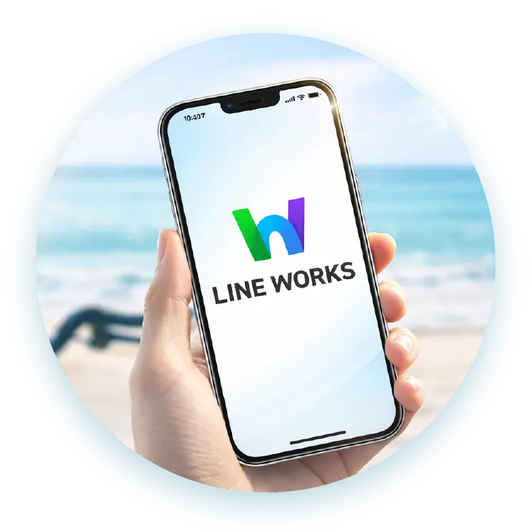 LINE WORKSスマートフォンイメージ